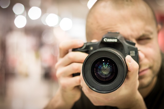 camera aimed at viewer