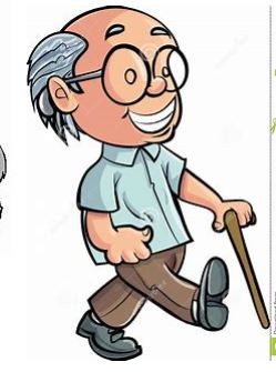man walking with a stick