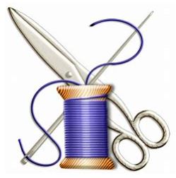 cotton reel and scissors